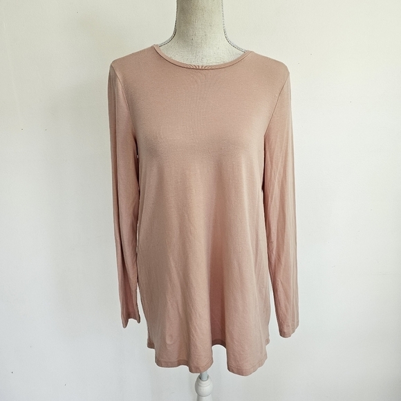 Eileen Fisher Fine Jersey Crew Neck Top - Picture 4 of 11